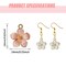 30 Pieces Gold Plated Enamel Cherry Blossoms Flower Charms Pendan Cute Small Flower Pendants for Jewelry Making Kit Bracelet Necklace Earrings Keychain DIY Crafts Crafting(Cherry)